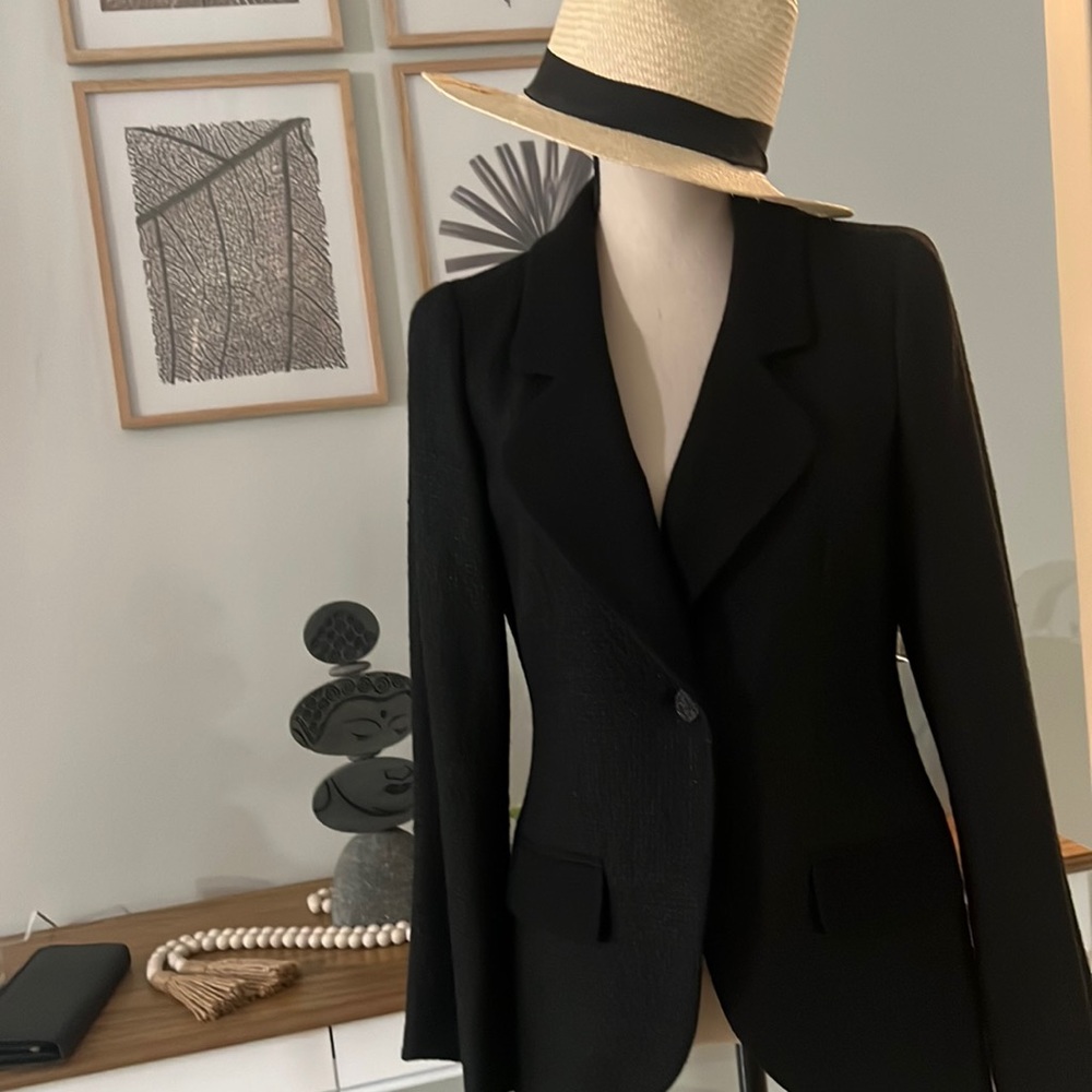 Black Chanel uniform Jacket size 42 (8)